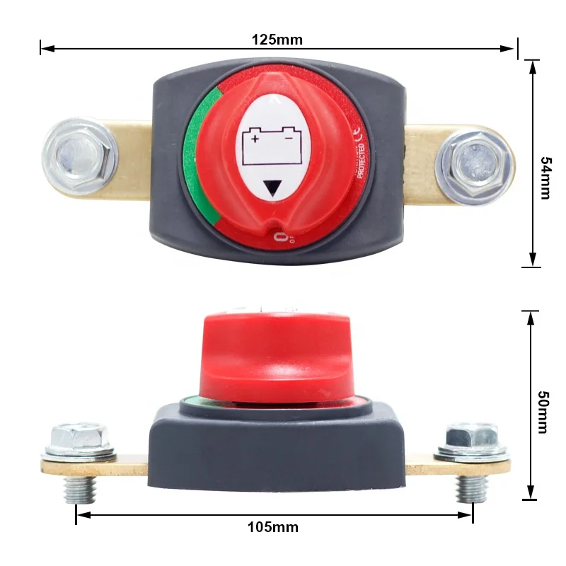 Cars Battery Disconnect Switch 12-48V - Power Cut Master Isolator For  Rvs & Boats (Negative, On/Off) Battery Isolator