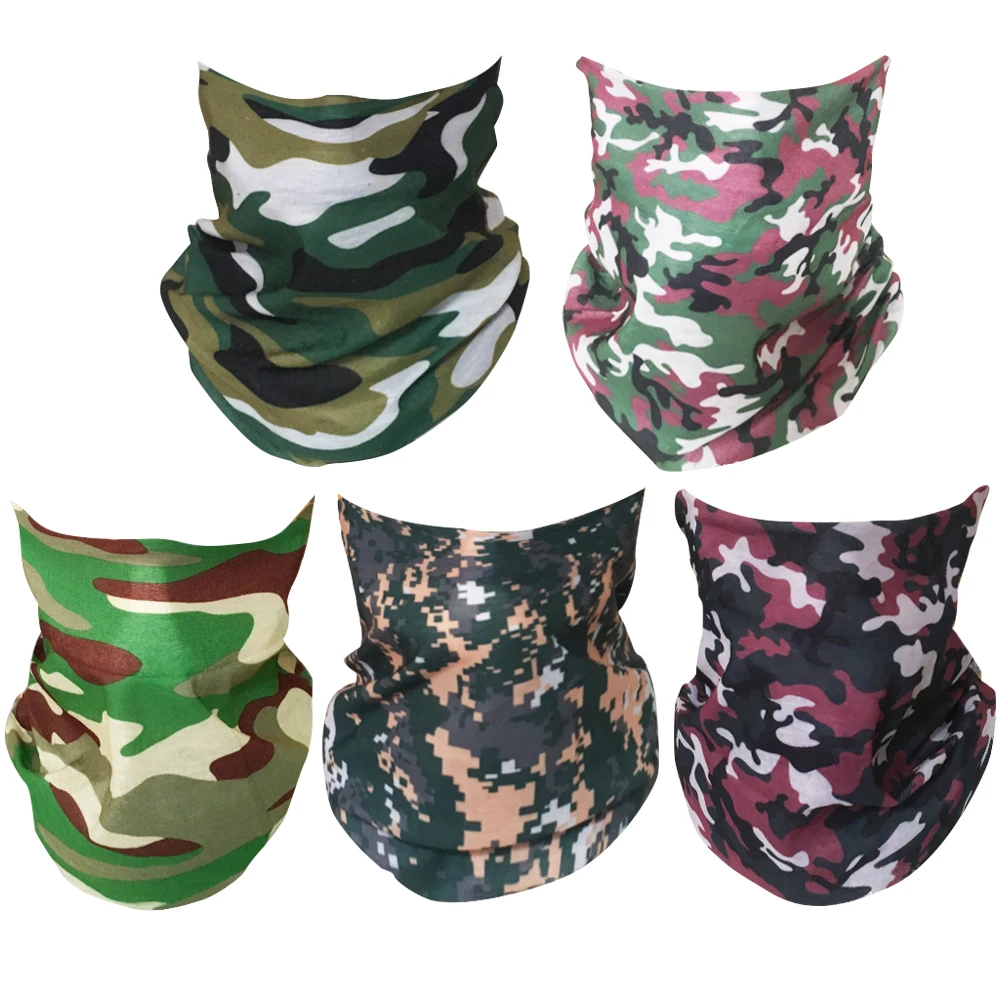 

5Pcs Lightweight Multifunction Headscarf Breathable Face Mask Neck Gaiter for Yoga Cycling Hiking Running
