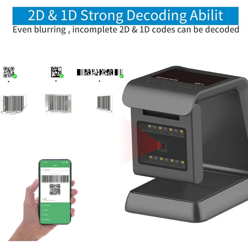 2D-система штрих-кода с всенаправленным датчиком и адаптивной поверхностью экрана для сканирования паспорта с питанием от NFC