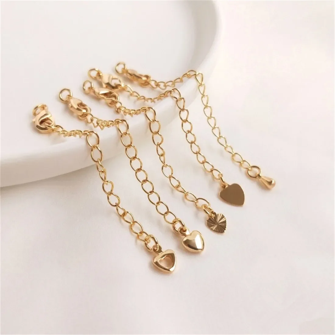 

14K Tail Chain Extension Chain Homemade Bracelet Necklace DIY Handmade Jewelry Accessories Handmade Jewelry Materials B771