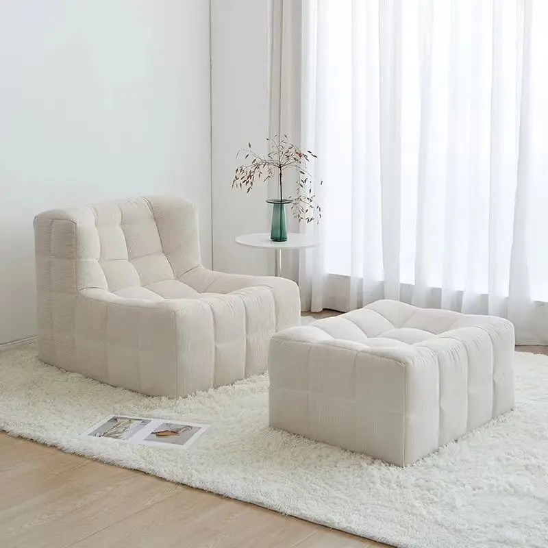 Waffle sofa lazy sofa retro square lazy chair bedroom living room bedroom simple creative single person sofa