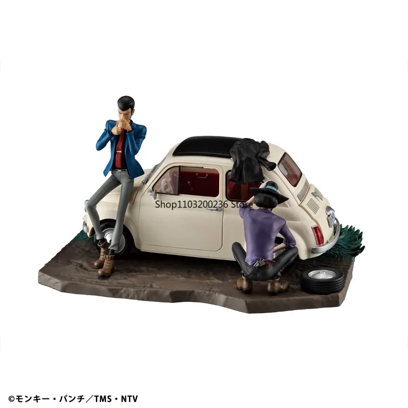 Original lupin iii lupin a galeria punk no amanhecer lupin o terceiro pvc figura de ação modelo hobbies ornamentos de mesa colecionáveis