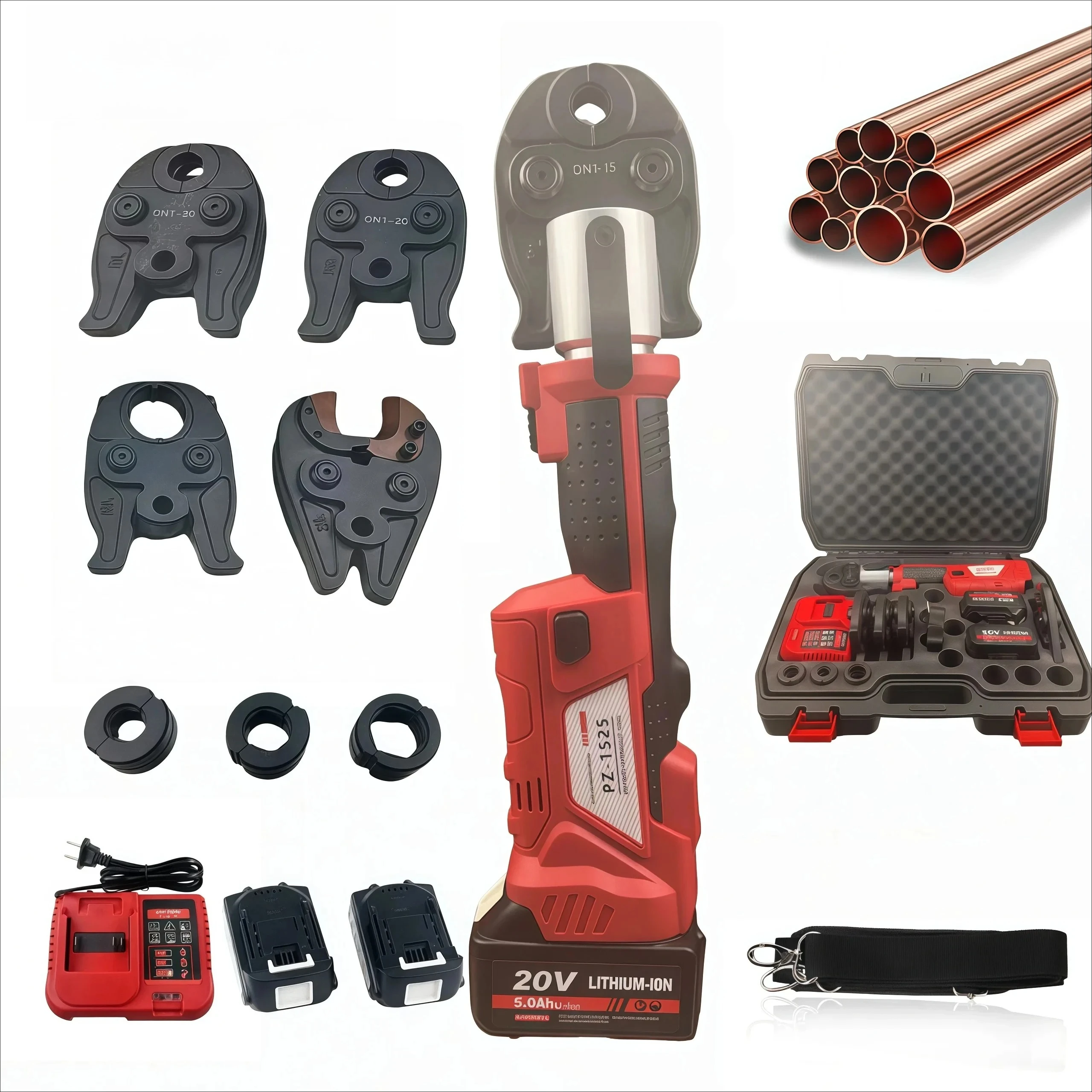 PZ-1525 Battery Hydraulic Propress Crimping Tool for PEX, Multilayer & Copper Pipe Fittings