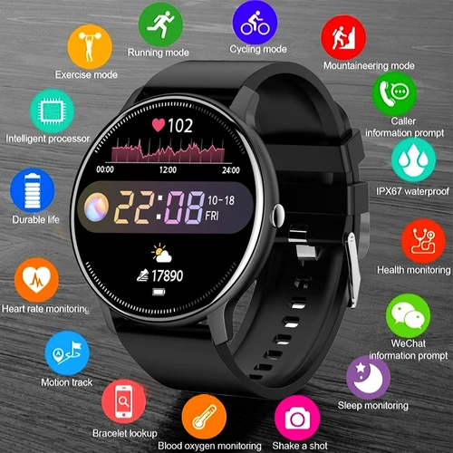 2025 nuevo reloj inteligente con llamada Bluetooth, reloj deportivo ultraligero para hombre, reloj resistente al agua con Monitor de ritmo cardíaco, reloj con pantalla completamente táctil