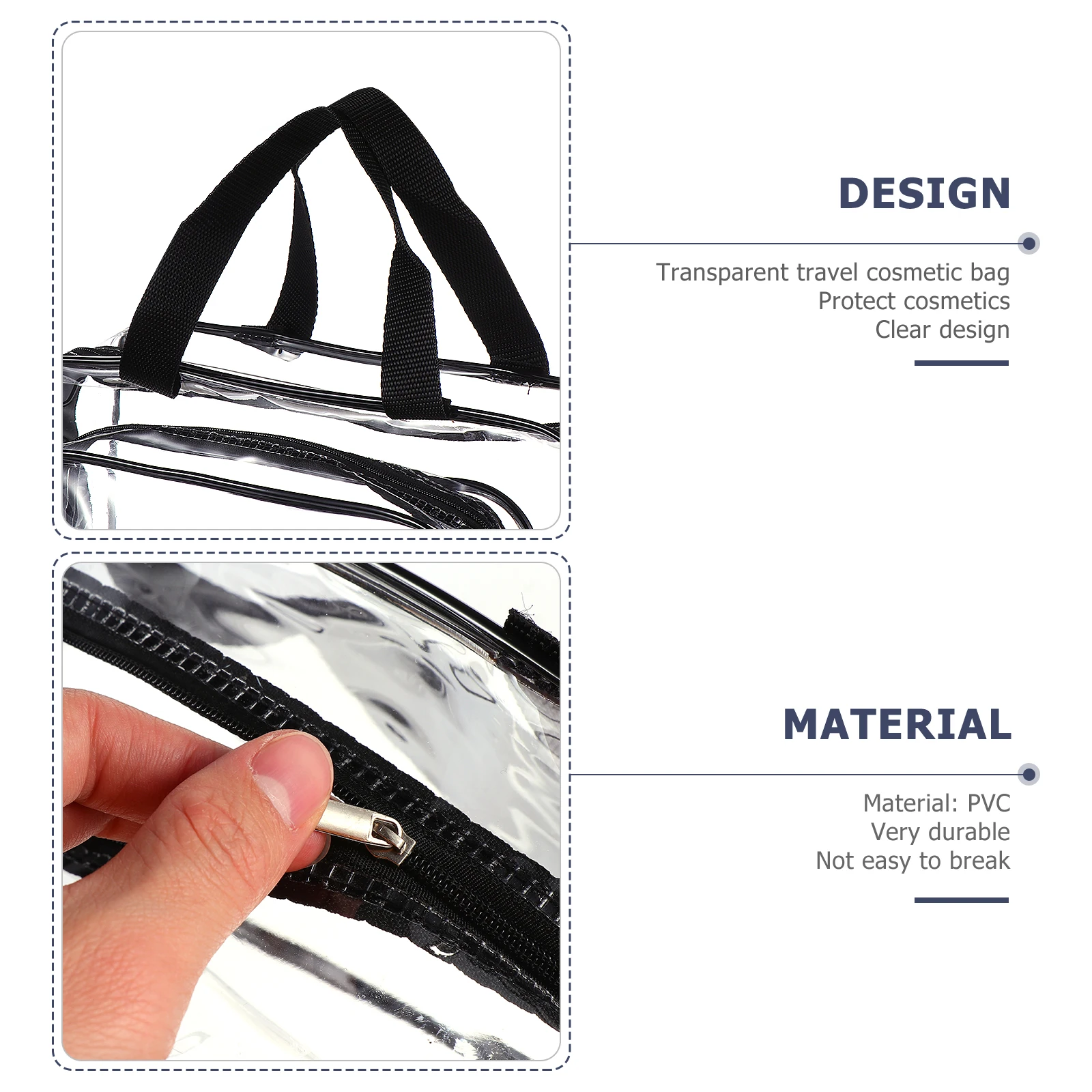 

Водонепроницаемая сумка для туалетных принадлежностей, органайзер для макияжа, небольшой прозрачный ПВХ для женщин