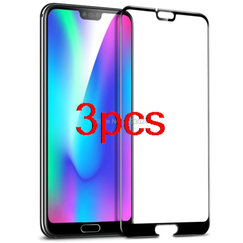 3pcs tempered glass for huawei honor 10 protective glass on honor 10 col-l29 honor10 honer 10 5.84