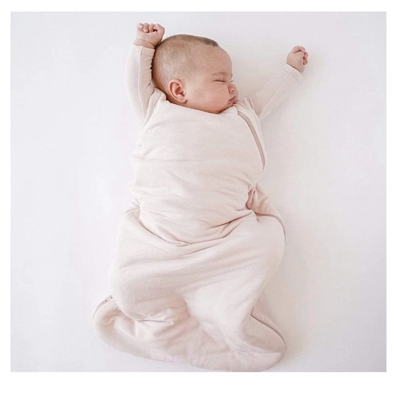 Bamboo Fiber Baby Sleeping Bag Infant Spring And Autumn Baby Newborn Constant Temperature Anti-Kicking Quilt Durable Easy To Use