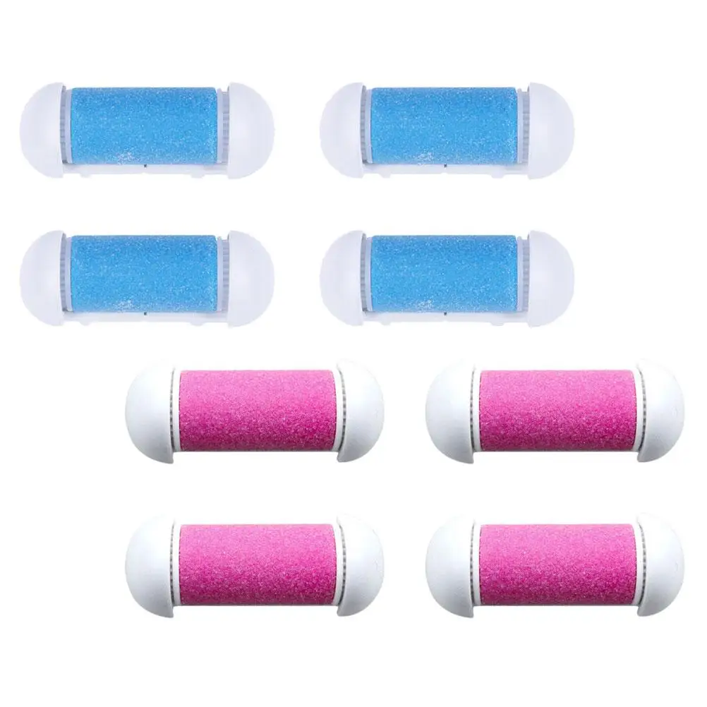 

8 Pcs Foot File Replacement Heads ABS Corundum Dead Skin Remover Reusable Electric Rollers Nail File Accessories