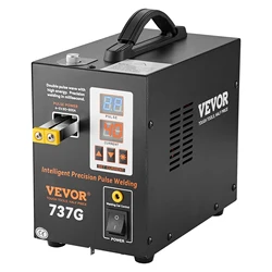SucceBuy 737G puntlasapparaat Draagbare batterijlasmachine Soldeerstation met 2 lasmodi Verlichting voor 18650 batterij