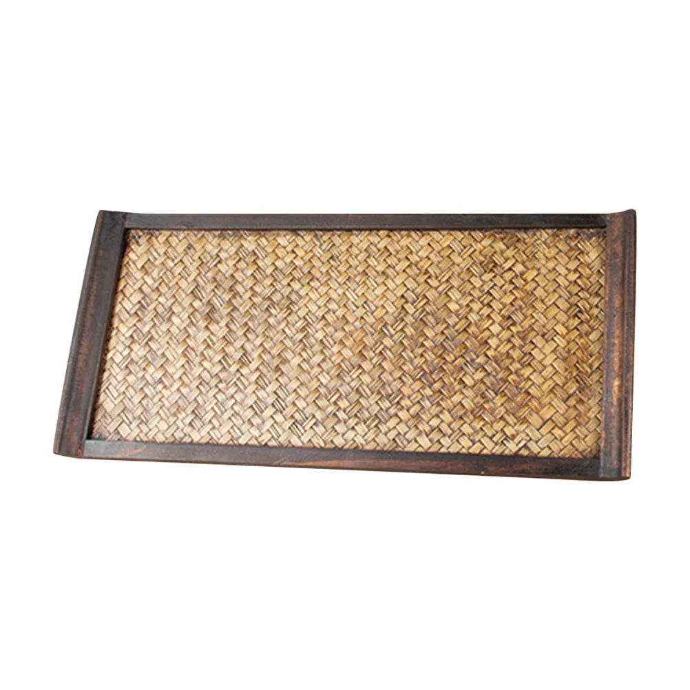 

Rectangle Tray Basket for Coffee Table Food Snack Serving Tea Trays Rectangular