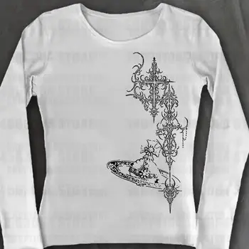 復古哥德風 Emo 女孩原宿風長袖 T 卹 女式街頭風修身上衣 夏季高街女孩短上衣 90 年代街頭風 10 最佳銷售 千禧歌德 - №3