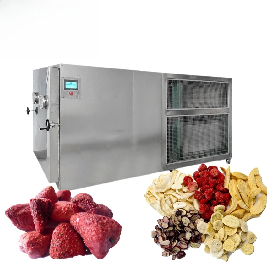 High Quality Automatic Freeze Dryer Machine For Pet Food Vegetables Tea Drinks Ice Cream Processing