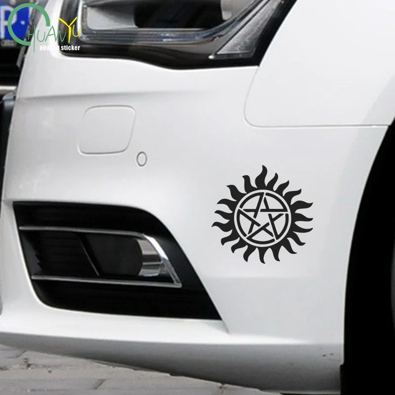 Pentagram Creative Car Stickers Supernatural Reflective Vinyl Decals