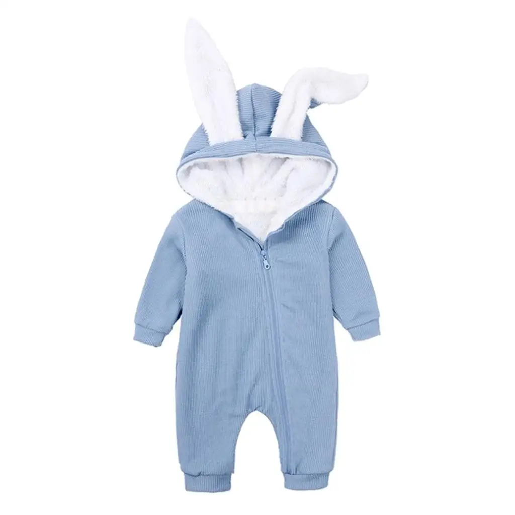 Suits Jumpsuits Baby Rompers with 2 Big Plush , Zipper Type,