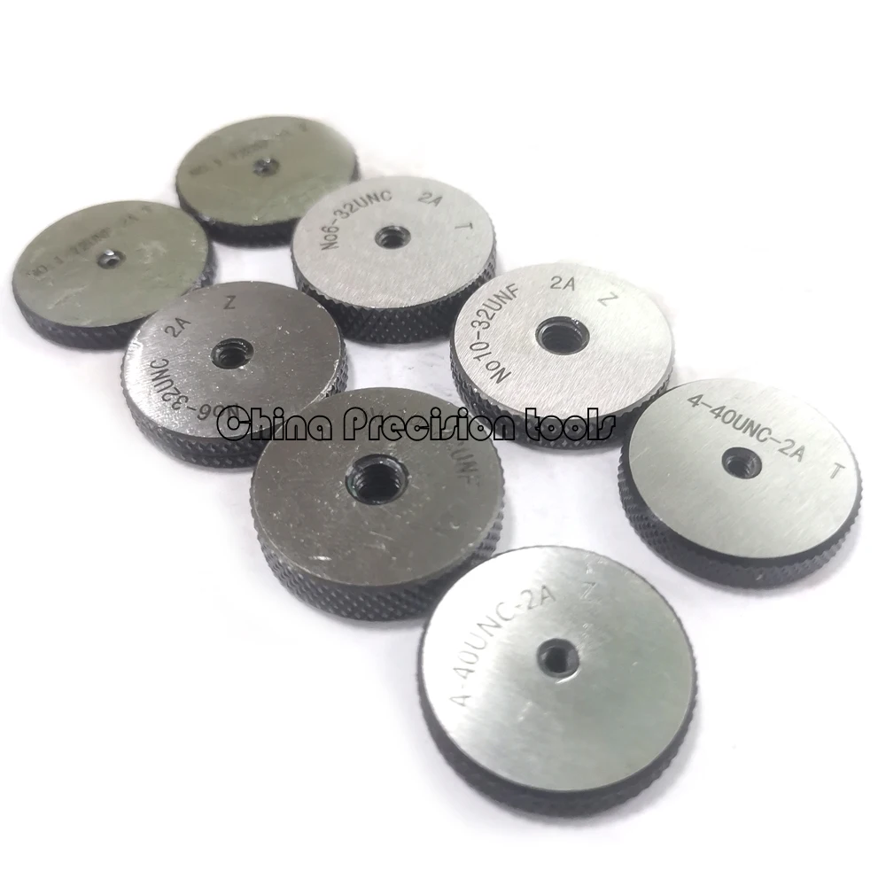 2A Unified Thread Ring Gauge Set UN 1-72 0-80 4-40 6-32 10-32 12-24 Screw Threads Gauges Gages Sets UNC UNF 1#80 2#56 4# 6# 8#