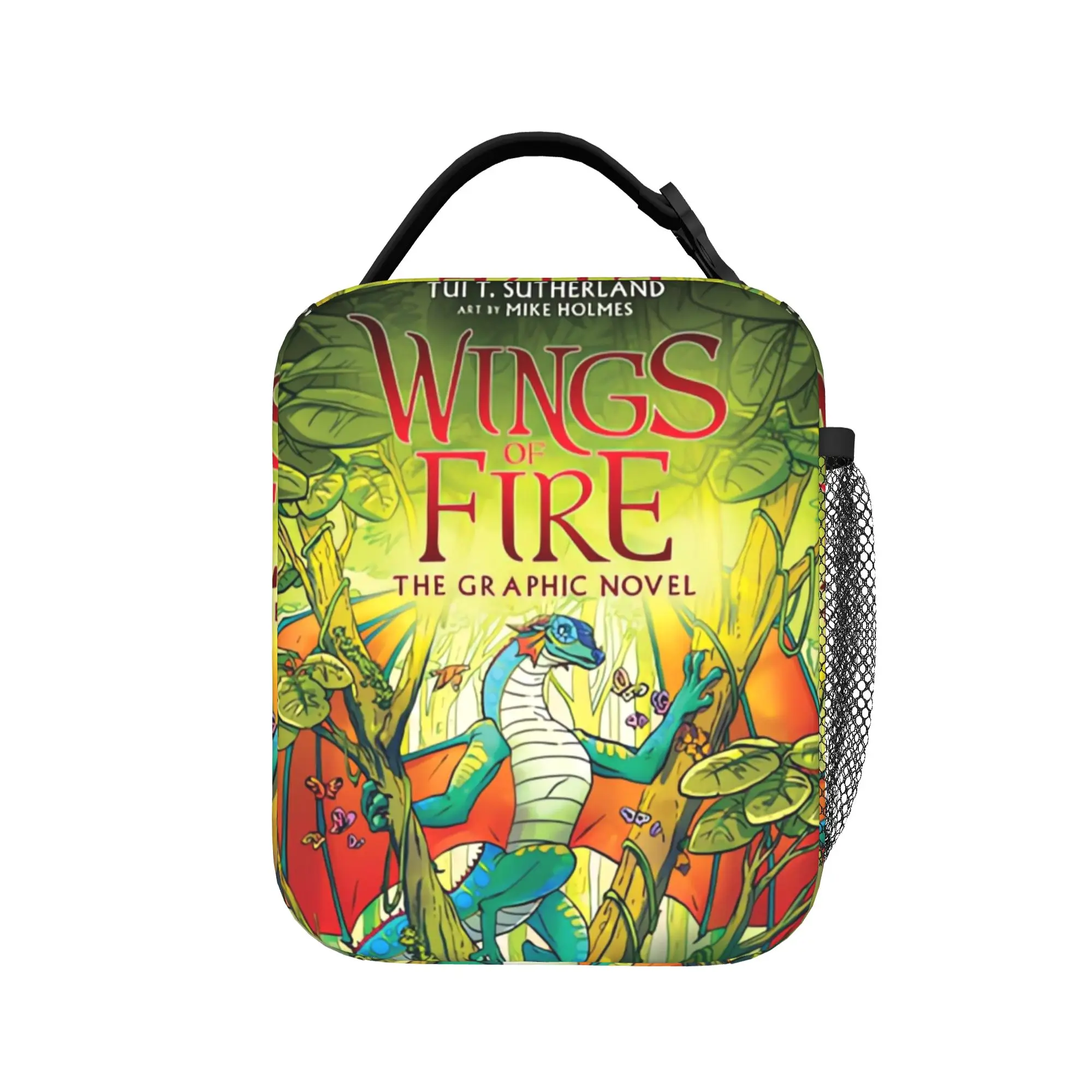 Wings of Fire Lunch Bag  Kawaii Lunch Box Travel Portable Insulated Thermal Lunch Bags For Men Waterproof Cooler Bag
