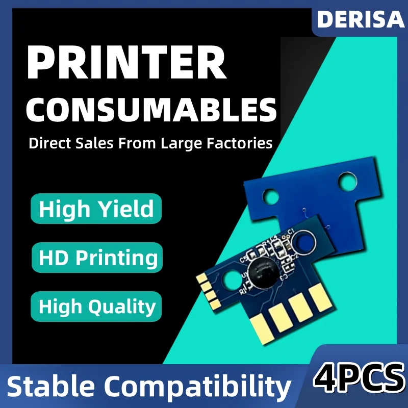 

24B6011 24B6008 24B6009 24B6010 Тонер-чип для Lexmark XC2132 XC2130 X C2130 XC 2132 2130 Чипы цветного лазерного принтера