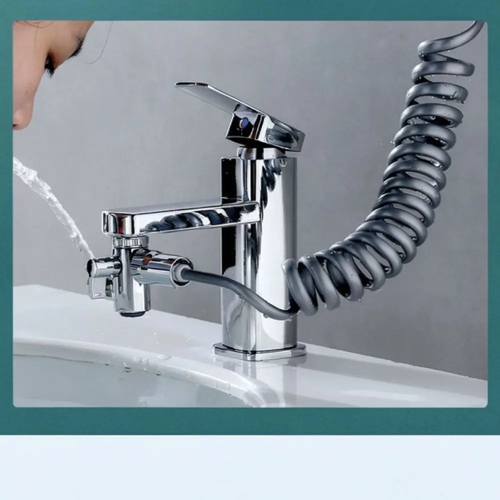 Copper Faucet Extender Universal Swivel Aerator Bathroom Sink Tap Attachment Dual Flow Mode Water Saving Splash Proof Head