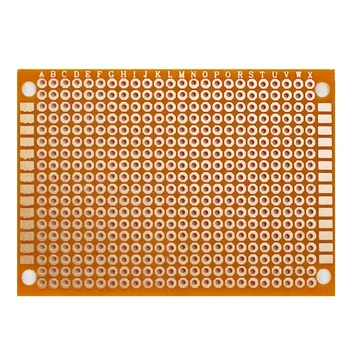 10 Uds 5*7 PCB 5x7 PCB 5cm 7cm DIY prototipo de papel PCB placa Universal amarillo