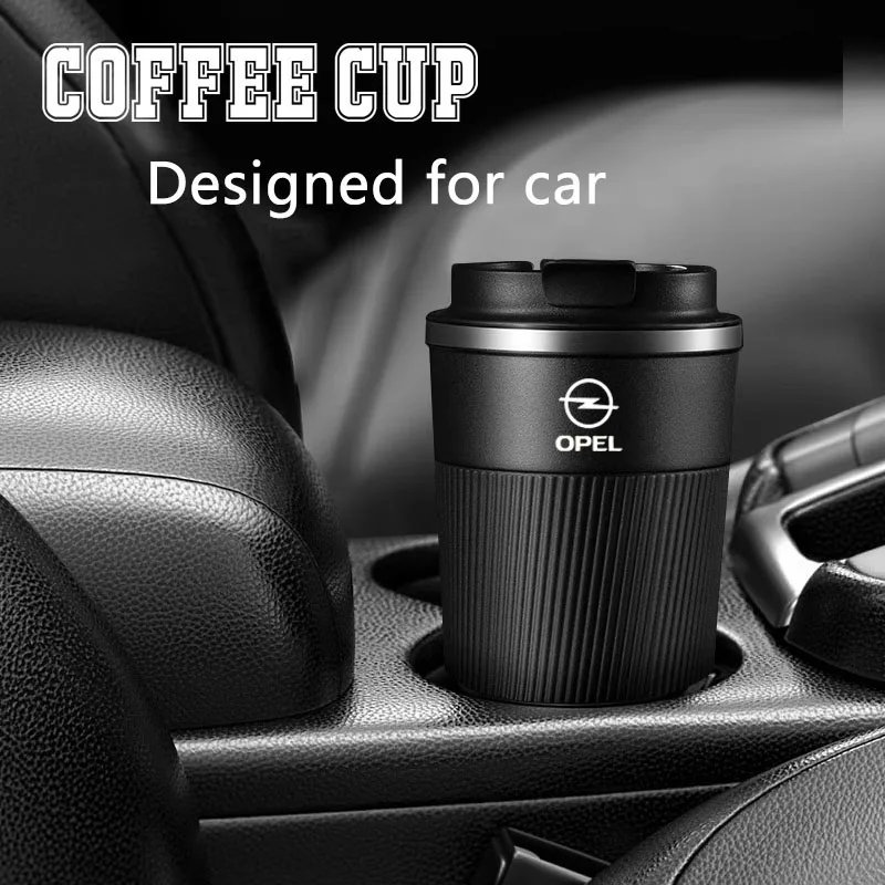 

Car Coffee Cup 304 Stainless Steel Car Thermos cafe Mug 510ML For Opel astra j h g insignia mokka corsa d vectra