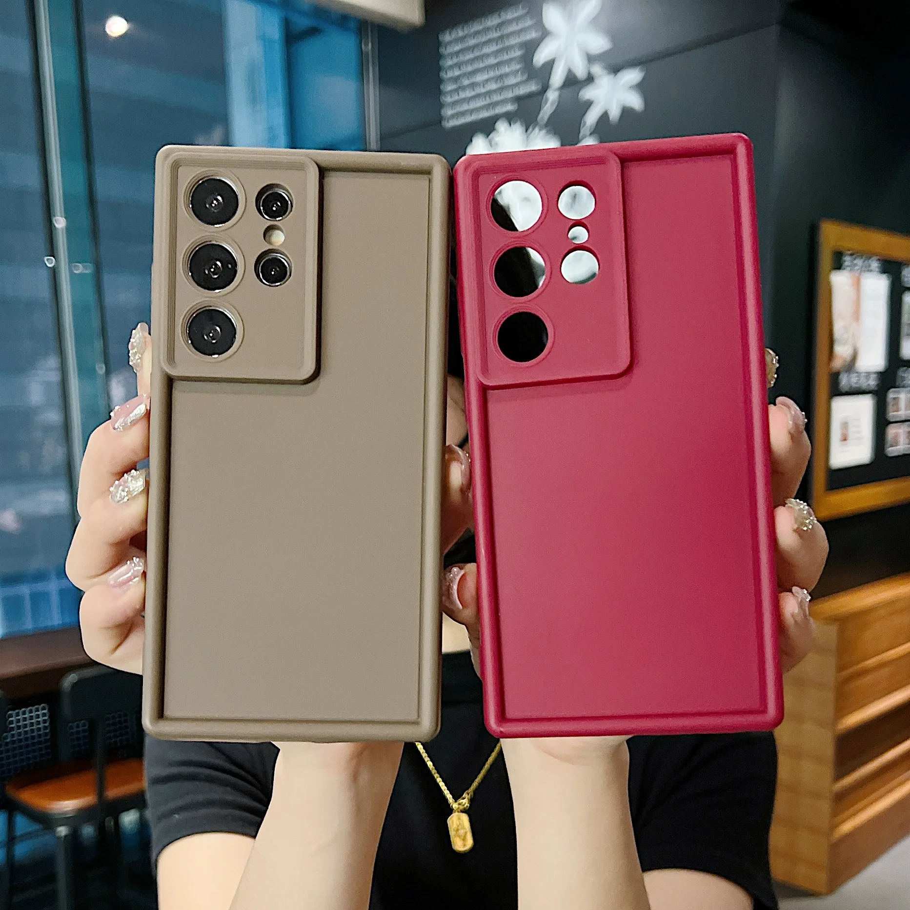 Weiche TPU-Hülle für Samsung Galaxy A16 A17 A18 A57 A37 A56 A27 A26 A55 A35 A15 A36 5G Stoßfeste Einfarbige Silikon-Handyhülle – Detail 3