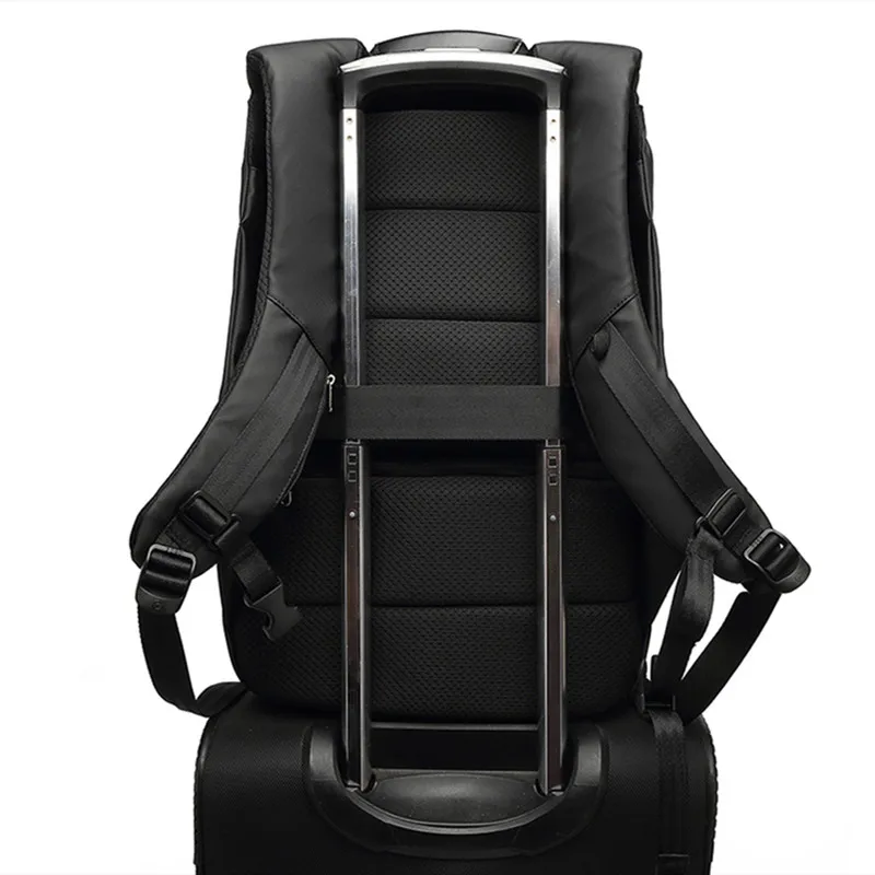 POSO Backpack 17.3inch USB Laptop Backpack Nylon Waterproof Business Travel Backpack Fashion Outdoor Sports Student Backpack