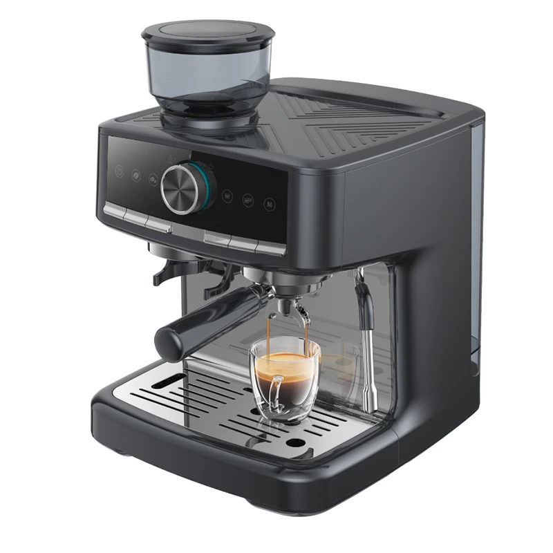 Manual Express Coffee Maker Semi Automatic Espresso Coffee Machine With Grinder