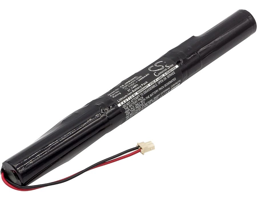 Batería de repuesto CS para Jawbone Big Jambox, J2011-03-US, J2011-02-US PN:J200/ICR18650F1L, 8390-KA02-0580 3400mAh / 37.74Wh