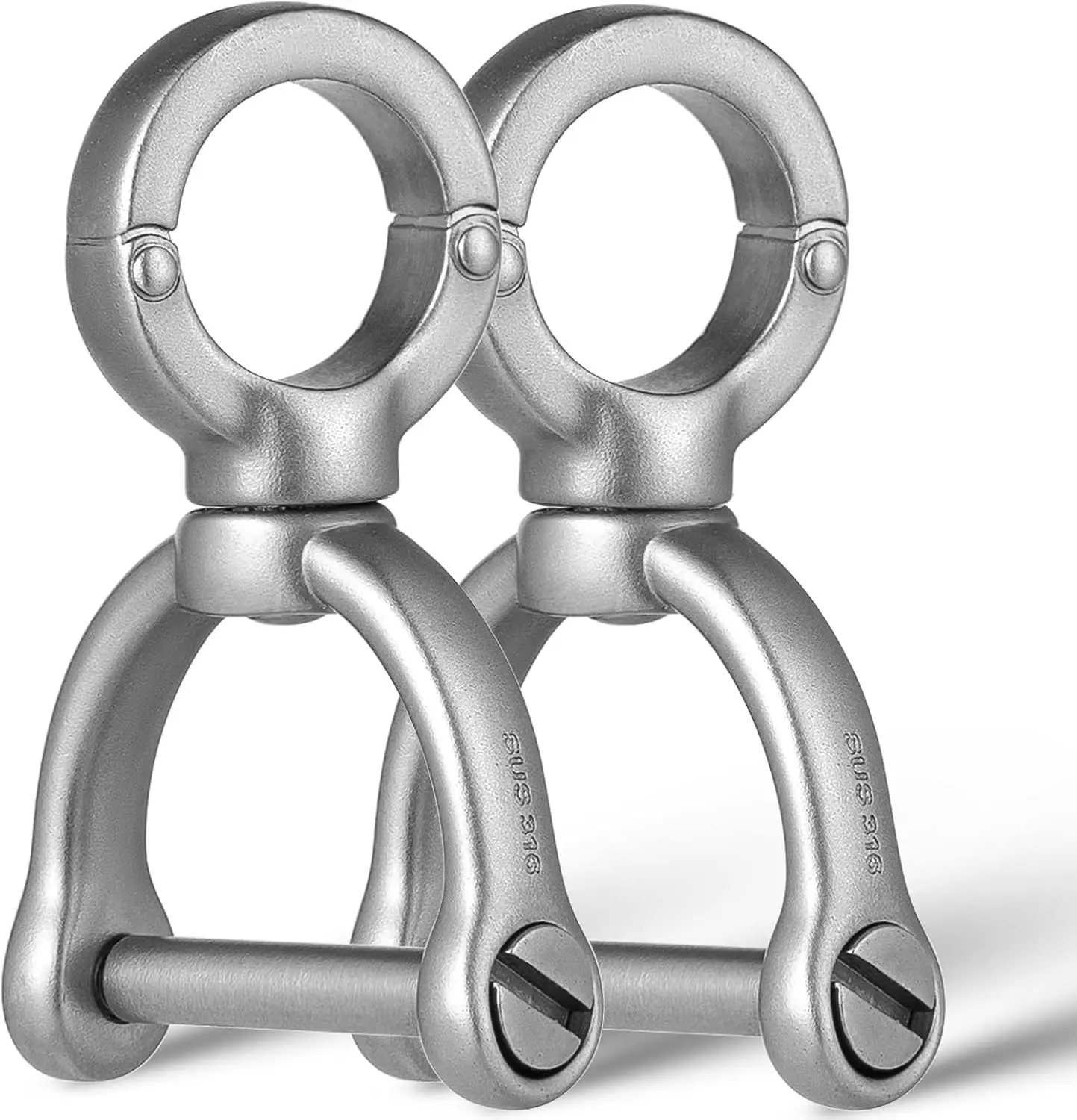 

Stainless Steels Key Ring for Car,D Ring Keychain with Screw Shackle,Heavy Duty Key Chain Fob Rings DIY Purse Accessories