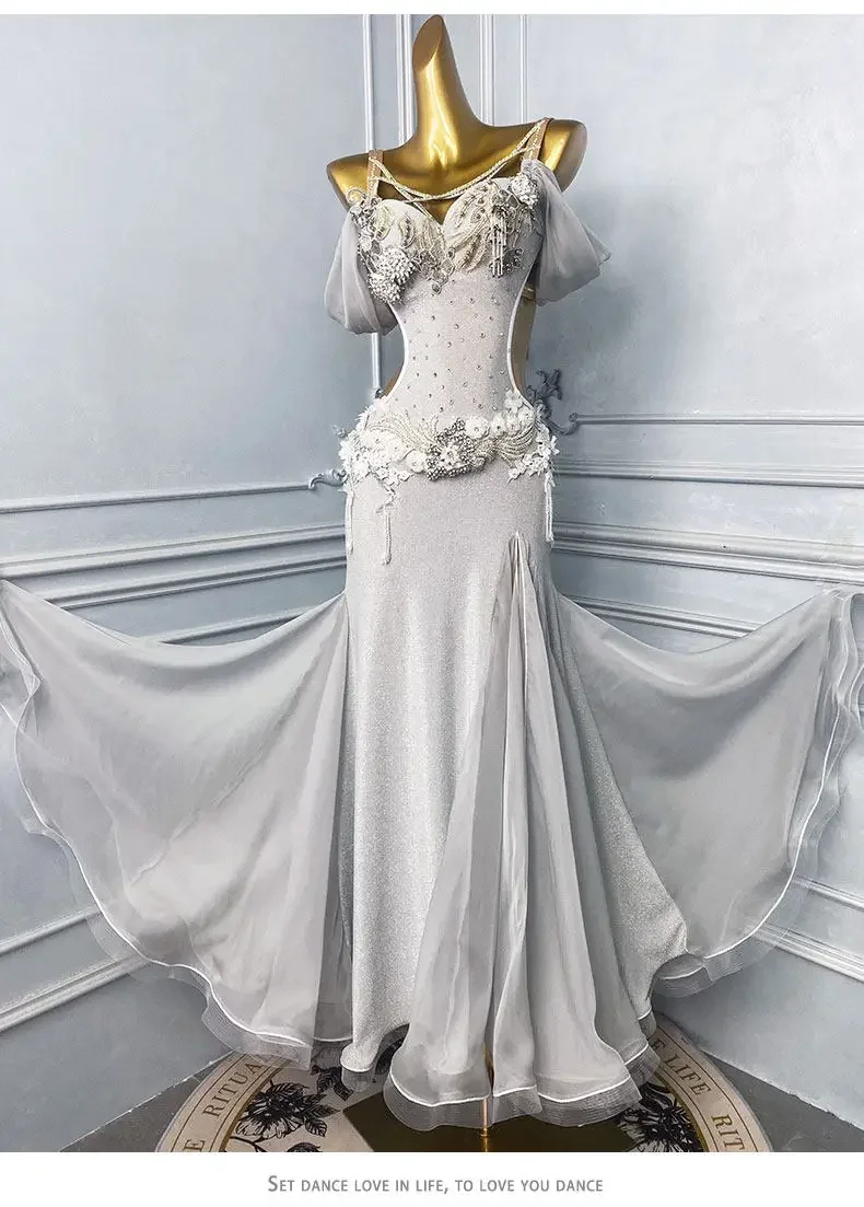Kombiniertes Bauchtanz-Performancekleid, orientalisches arabisches Tanzkostüm, luxuriöse High-End-Bühnenbekleidung, professionelle Wettkampfkleidung – Detail 4