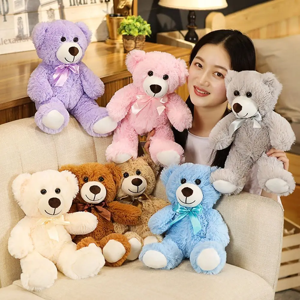 

Animal Dolls Bow Tie Bear Plush Toy Soft Bow Bear Colorful Bear Stuffed Toy Stuffed Animals Cute Stuffed Hug Bear Doll