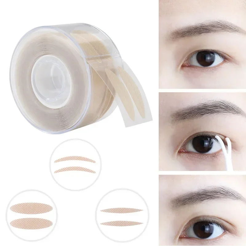 600Pcs Eyelid Tape Eye Lift Double Eyelid Sticker Self Adhesive Invisible Lace Eyelid Natural Big Eyes Makeup Beauty Tools