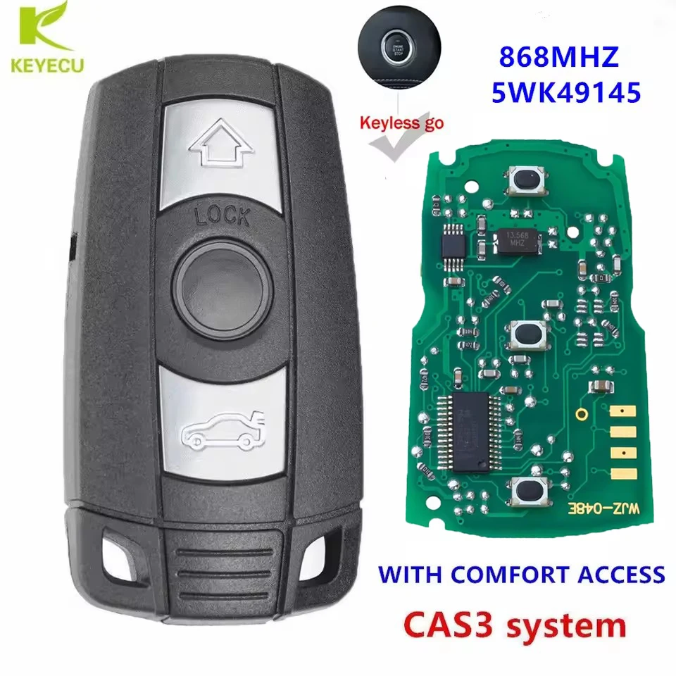 KEYECU Replacement SMART Remote KEY W/ COMFORT ACCESS for BMW 