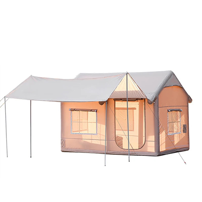 

High Quality Extra Large Inflatable Tent With Canopy All-In-One Accommodate 6-8 People Camping Tent Canopy Tent