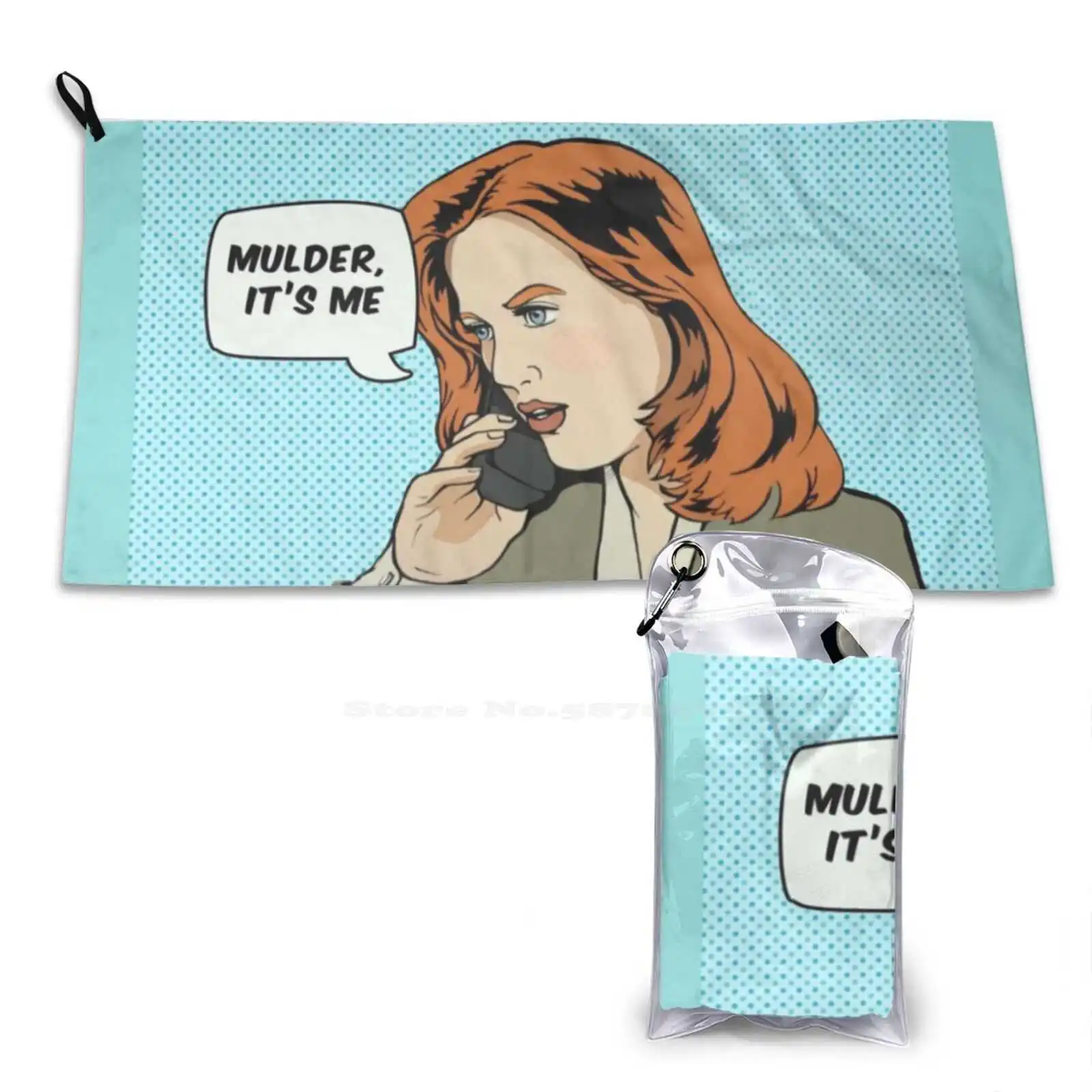 Pop Scully Soft Towel Quick Dry Beach Towel Dana Scully Fox Mulder Tv Pop Culture Pop Art The X Files Male