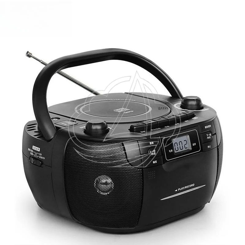 Vintage CD Tape Integrated Player Household AM FM Radio Cassette Recorder Nostalgic Audio Device