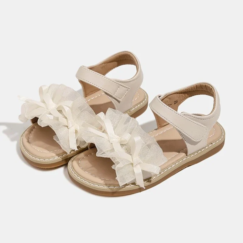 

Summer New Bow Children's Sandals Lightweight Soft Bottom Girls' Princess Sandals Baby Soft Bottom Anti Slip Beach Shoes
