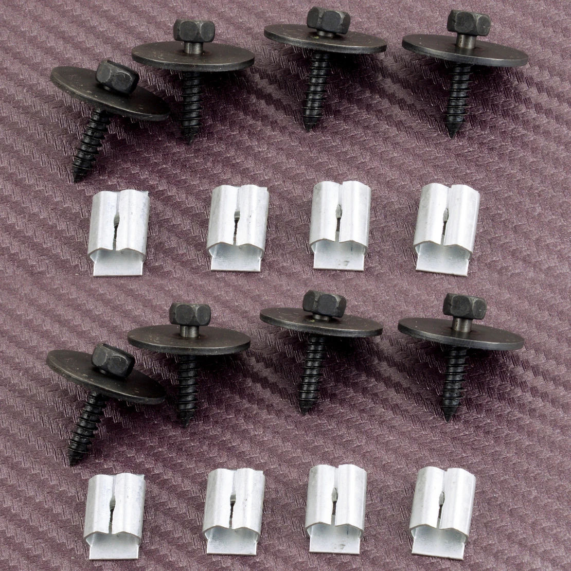 16pcs Car Undercar Shield Clip Nut Sheet Metal Screw Accessories Fit for Mercedes W124 W125 2019900536 0019949845