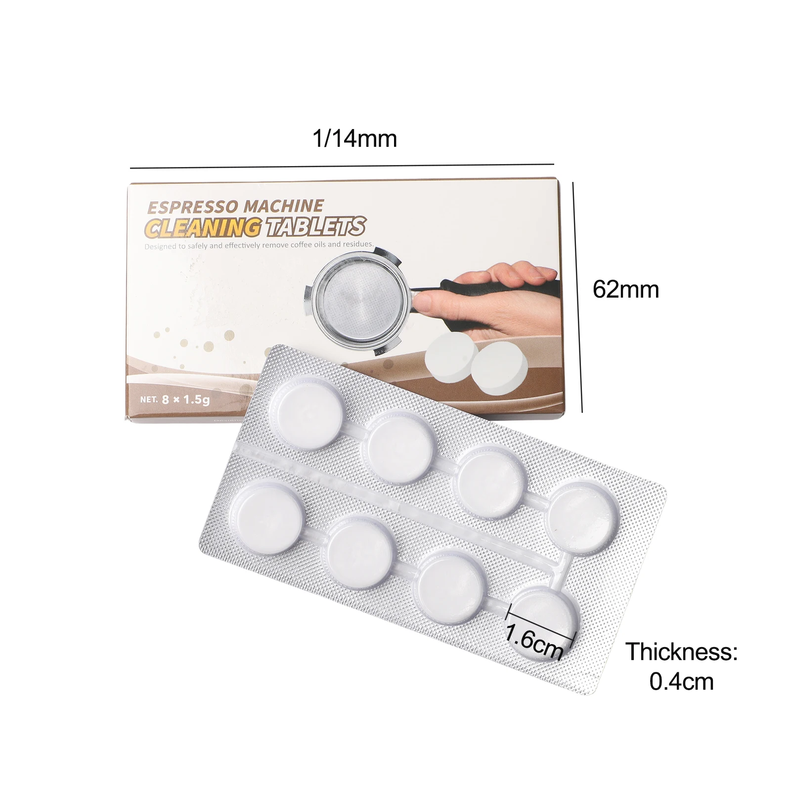 Bean grinder cleaning sheet for electric grinder with 54 mm silicone disc for effective for espresso machine maintenance
