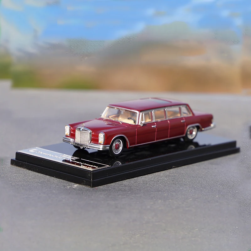 Model samochodu w skali 1:64 zabawka Benz Pullman 600 klasyczny samochód imitacja stopu Model zabawka dekoracja kolekcja prezenty wystawowe