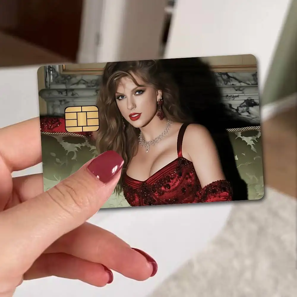 T-Taylor-SwiftS singer Fashion Matte Gold Silver Black Matte Film Skin Sticker Tape for Bank Credit Debit Card - view 3