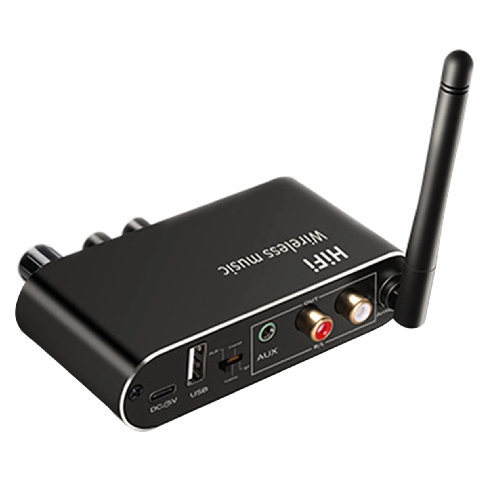 3 in 1 HIFI Digital Audio to Analog Audio Converter Bluetooth Receiver&Transmitter 3.5MM AUX Coaxial Optical Fiber