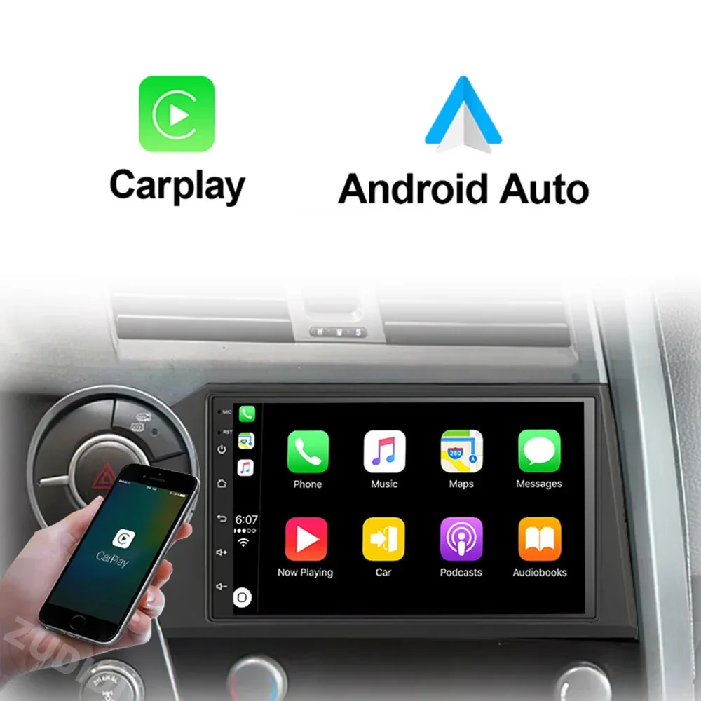 Car Radio Android 13.0 Carplay GPS 4G For Ssangyong Kyron Actyon 2005 2006 2007 2008 2009 2010-2013 Bluetooth Multimedia Player