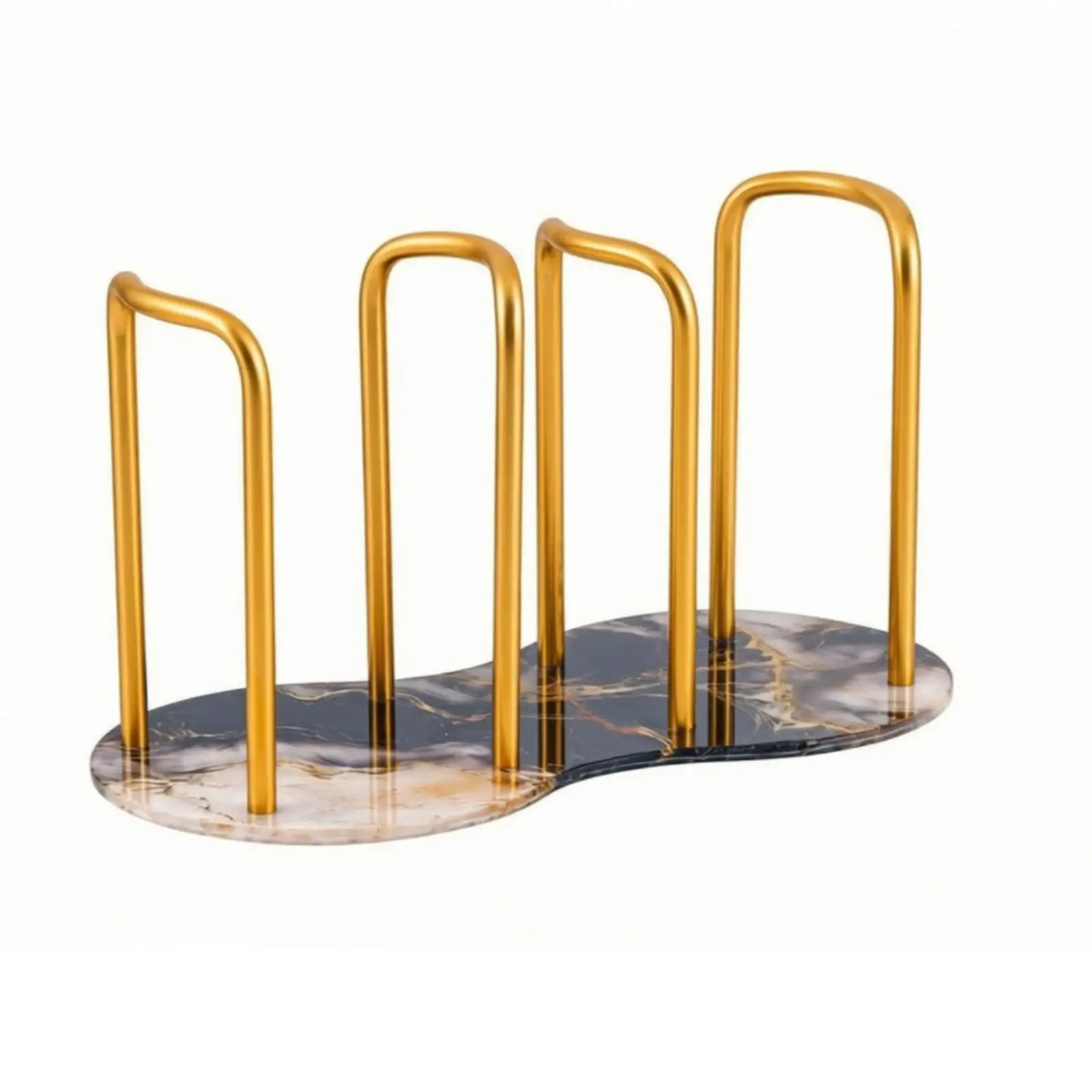 Countertop Cup Dispenser Support Rack for Coffee Bar Organizer Two Slot Visible Cups Holder Design