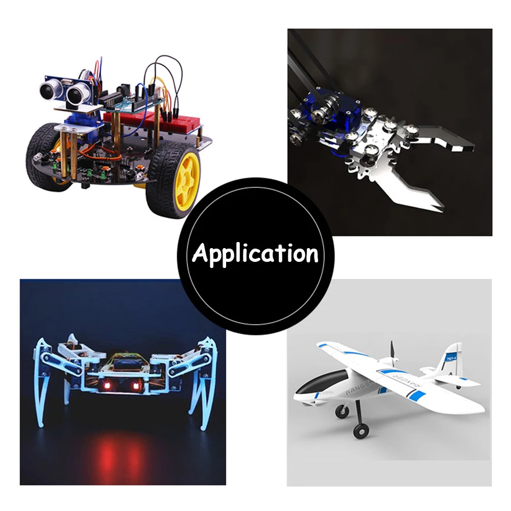 マイクロデジタルサーボ,メタルギア,リモートコントロールアーム,スマートカー,9g, 90度,180度,270度,t90m,ts90md,10個