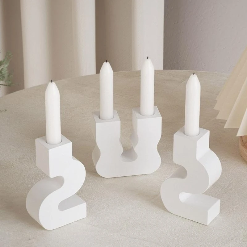 Silicone Craft Molds S/U Holder Molds Base Mold Silicone Clay Moulds Suitable for Hand-Making Craft