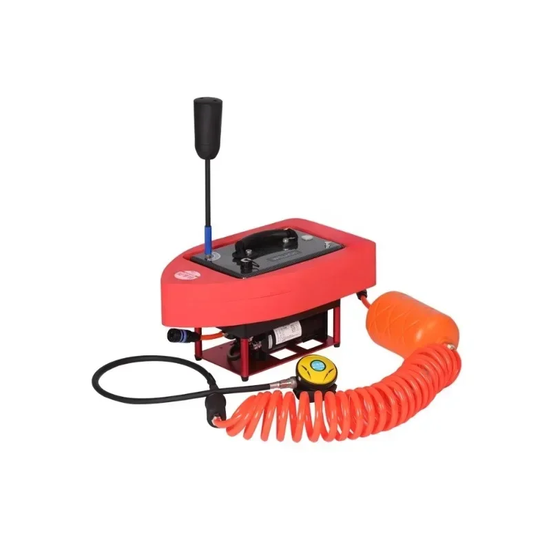 Portable submersible breathing apparatus, air pump, full set of equipment for catching fish,