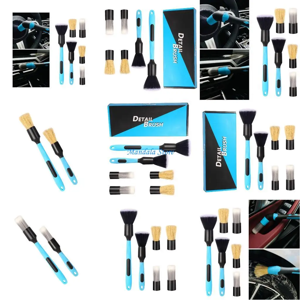 

U2JC Long Handle Car Wash Detail Brushes for Easy Access and Efficient Cleaning