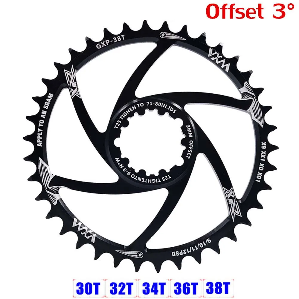 

Negative Teeth 30/32/34/36/38/40T fixed gear Crank Narrow Wide Aluminum Alloy Tooth Plate Chainwheel Chainring Cranksets Plate