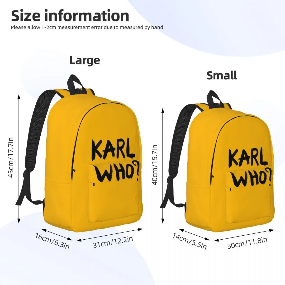 Karl Who Laptop Backpack Men Women Casual Bookbag for School College Student Bag